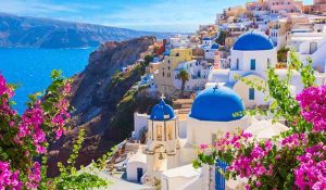 ترکیب آبی و سرخابی در طبیعت تور یونان اقساطی